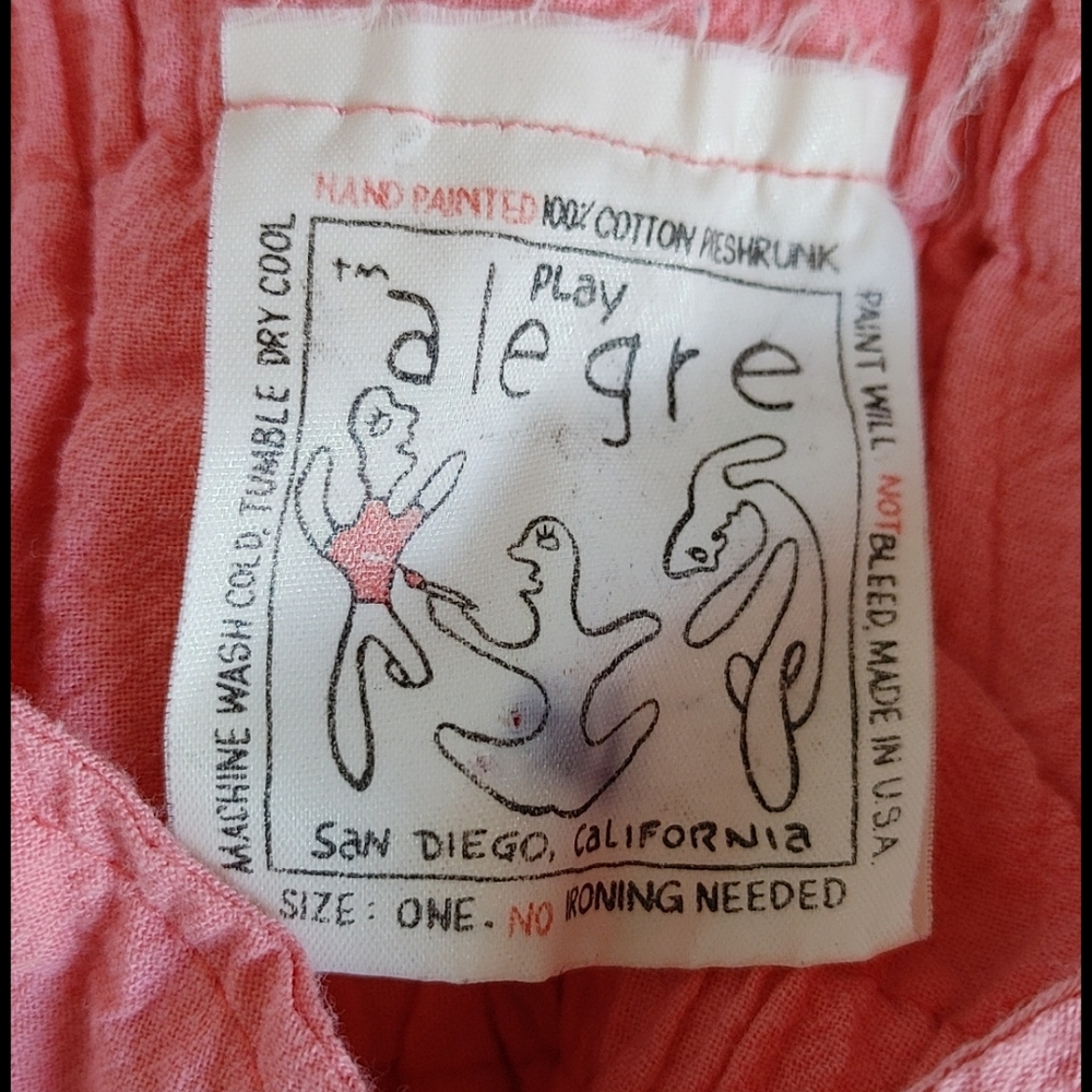 Play Alegre peach tie-front halter OS - Picture 2 of 4